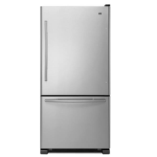 Maytag EcoConserve 30 in. W 18.5 cu. ft. Bottom Freezer Refrigerator in Stainless Steel