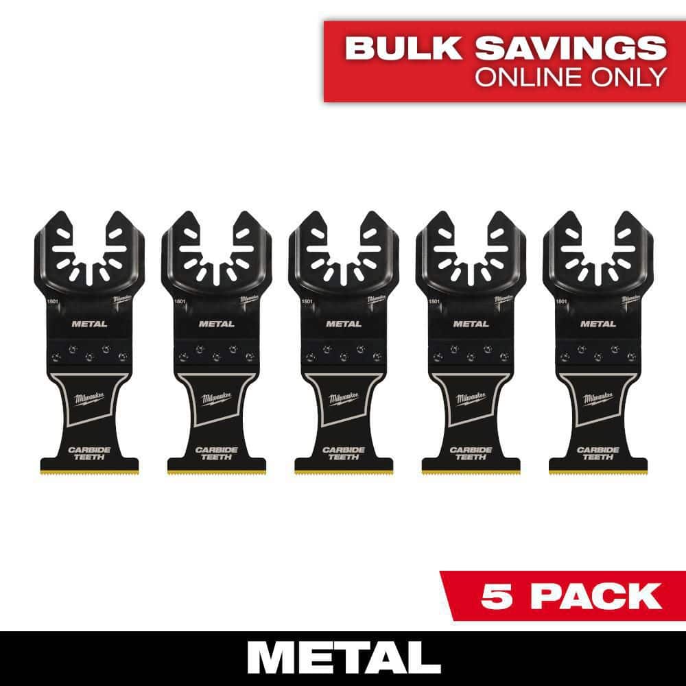 1-3/8 in. Carbide Universal Fit Extreme Metal Cutting Multi-Tool Oscillating Blade (5-Pack) price history on PriceWatchPro
