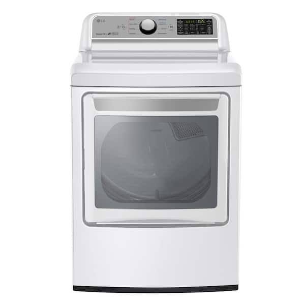 LG 7.3 cu. ft. Smart Electric Dryer with WiFi Enabled in White, ENERGY STAR