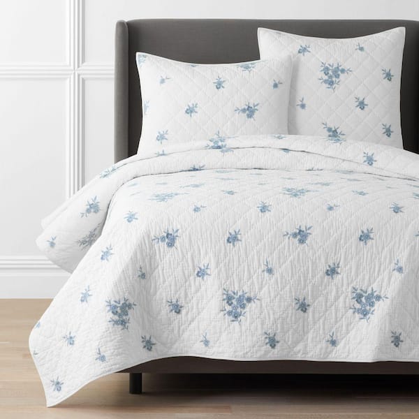 Legends Hotel Brinda Floral White California King Quilt