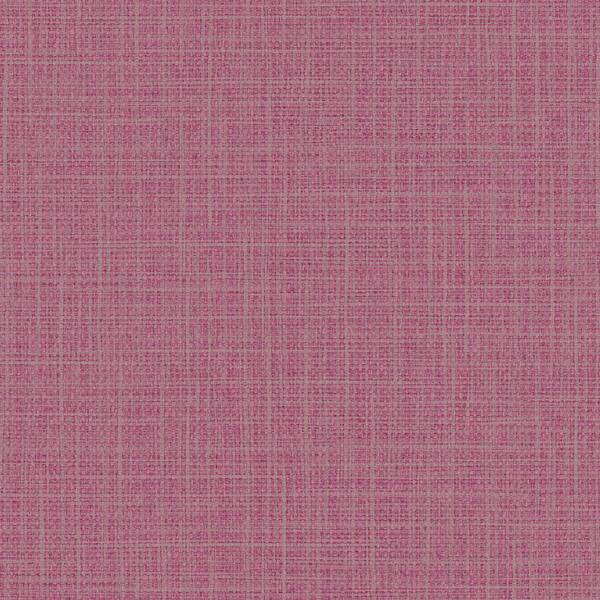 Seabrook Designs Woven Raffia Autumn Shimmer Fuchsia Vinyl Strippable Roll (Covers 60.75 sq. ft.)