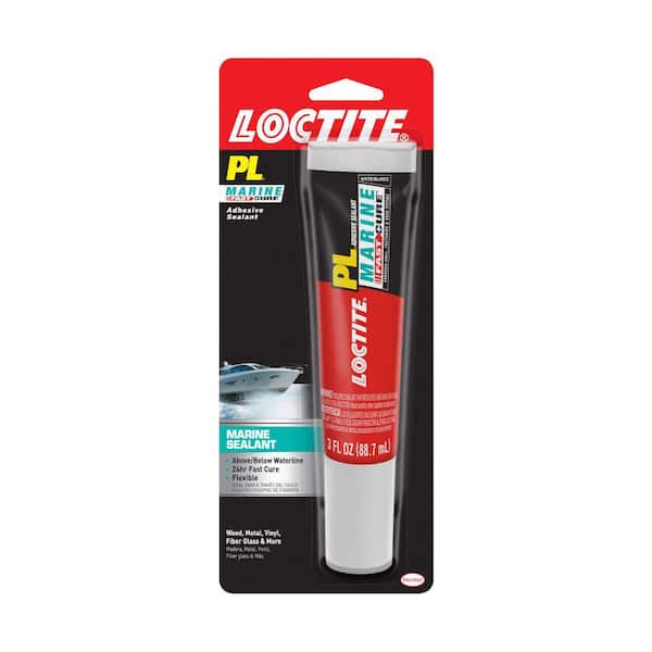 Loctite PL Marine Fast Cure 3 oz. Polyether Adhesive Sealant White Tube (each)
