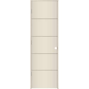 24 in. x 80 in. Right-Hand Hollow Core Primed Composite Single Prehung Interior Door