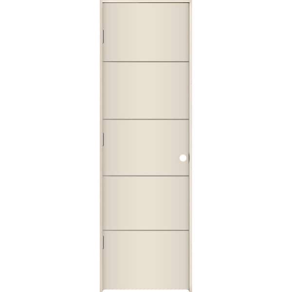 JELD-WEN 24 in. x 80 in. Right-Hand Solid Core Primed Composite Single Prehung Interior Door