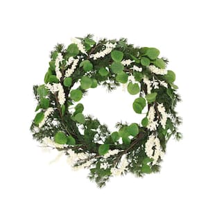 Nolta 25.5 in. Eucalyptus and Pine Artificial Christmas Wreath with Berries