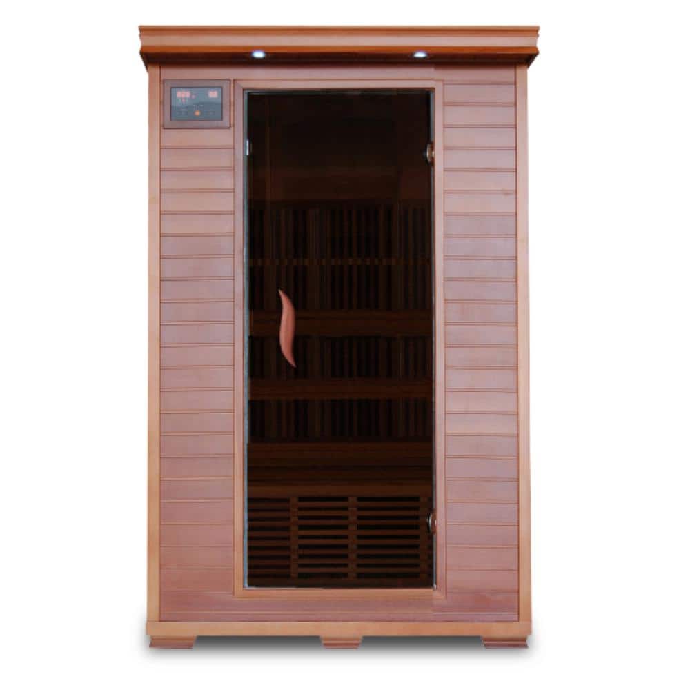 Sierra 2-Person Cedar FAR Infrared Sauna with Bluetooth