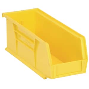 Ultra Series 1.51 qt. Stack and Hang Bin in Yellow (12-Pack)