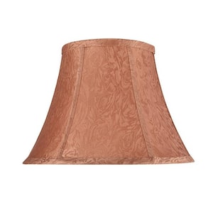 13 in. x 9.5 in. Brown Bell Lamp Shade