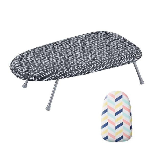 Tabletop Ironing Board, 23.4 x 14.4 in. Mini Iron Board w/ Heat-Resistant Cover, 100% Cotton Cover, Needle Cotton Layer