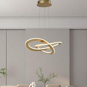 Carson 1-Light Integrated LED Gold Unique Chandelier