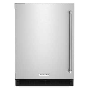 5.0 cu. ft. Mini Fridge in Black Cabinet with Stainless Door without Freezer