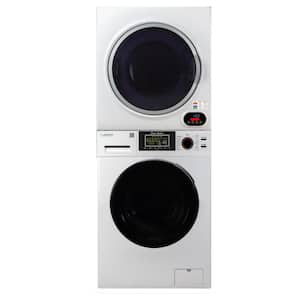 24 in. Wide 110V White 1.9 cu. ft. Stacked Laundry Center and 3.5 cu. ft. Dryer Electric