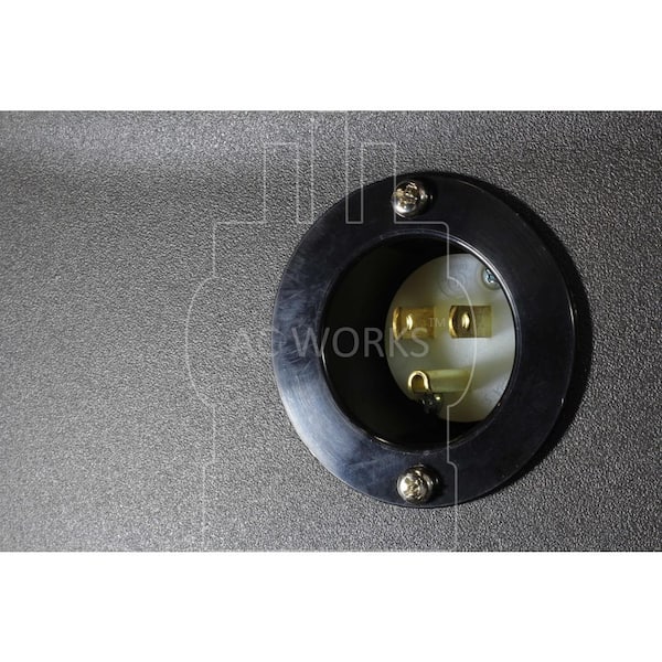 AC WORKS 15A 125 Volt NEMA 5-15P Flanged Power Input Inlet
