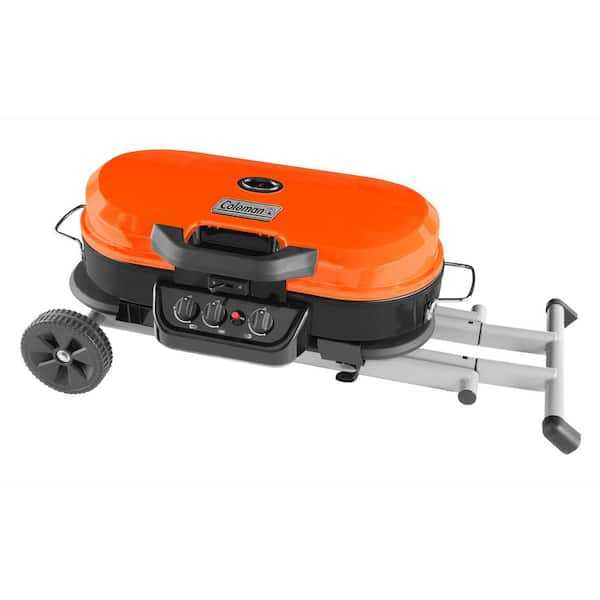 Coleman RoadTrip 285 Portable Stand-Up Propane Grill, Gas Grill with 3  Adjustable Burners & Instastart Push-Button Ignition; Great for Camping