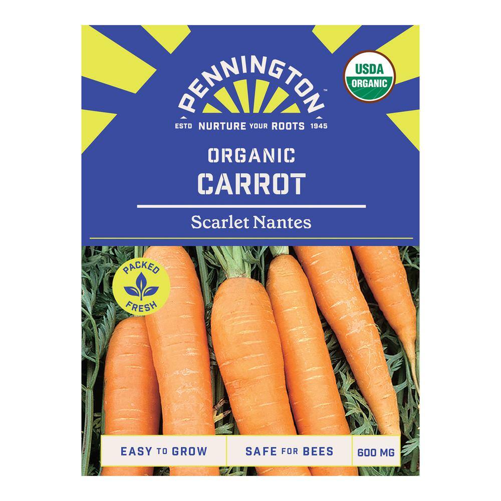 Pennington Organic Carrot Scarlet Nantes Vegetable Seed 1320 The Home Pennington Organic Carrot Scarlet Nantes Vegetable Seed 1320 The Home