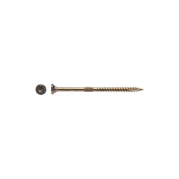 BIG TIMBER #9 x 3 in. Gold Star Drive Flat Head Wood Screw (78-Pack)