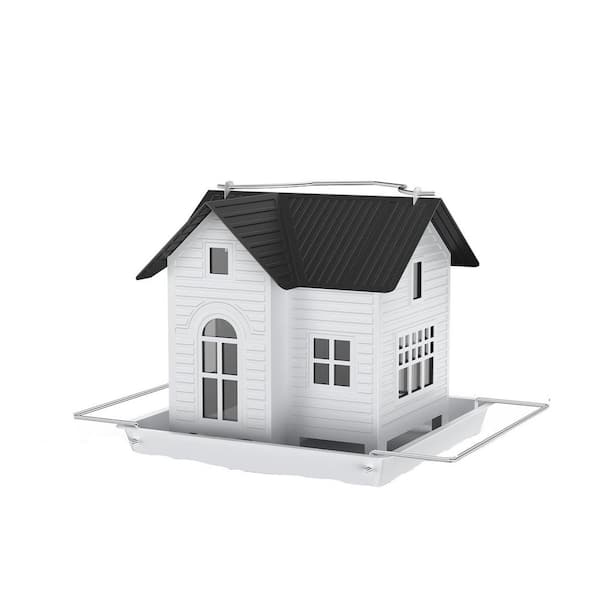 Unbranded Hanging Metal Bird House Feeder with Solar Lights, Bird Feeder, Outdoor Solar Lantern, Garden Decor for Outside, 1-Pack