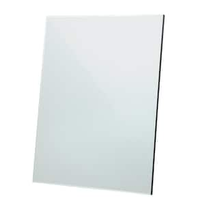 Clear 27 in. W x 33 in. H Modern Rectangle Wall Mirror, for Salon Barbershop Bathroom and Bedroom