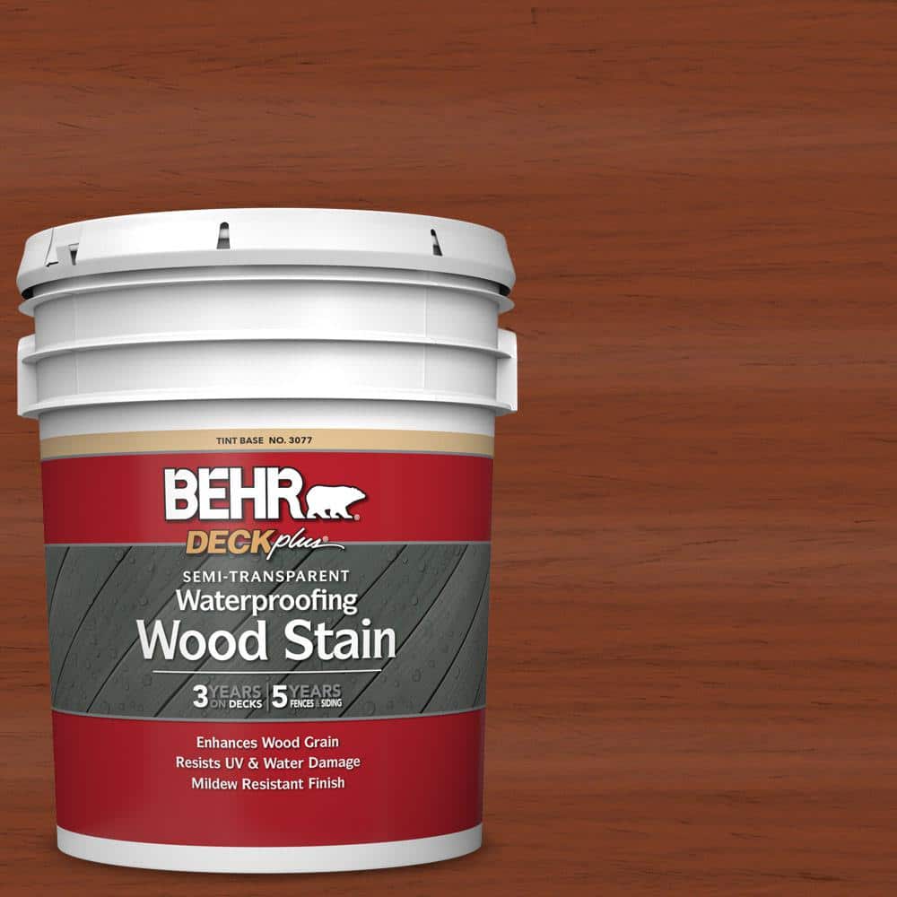 5 gal. #ST-142 Cappuccino Semi-Transparent Waterproofing Exterior Wood Stai