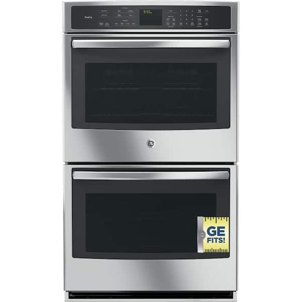 GE Profile 30 in. Smart Double Electric Smart Wall Oven Self-Cleaning with Convection in Stainless Steel