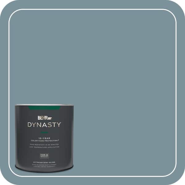 BEHR DYNASTY 1 qt. #PMD-55 Silent Tide Semi-Gloss Enamel Exterior Stain-Blocking Paint & Primer