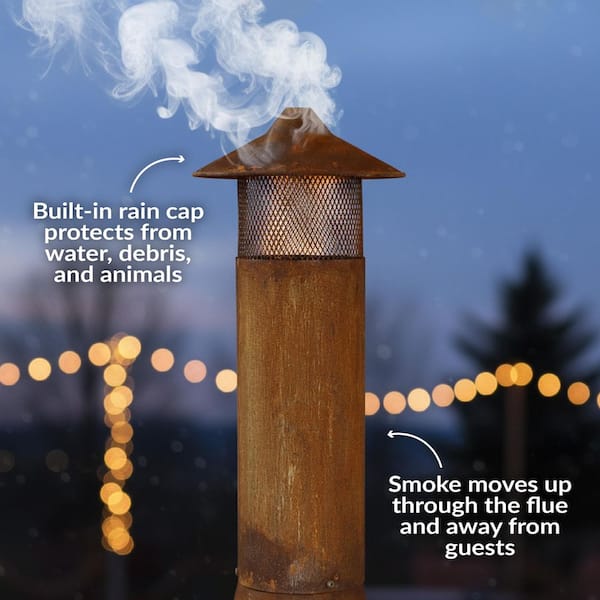 Sunnydaze 70 in. Rustic Outdoor Wood-Burning Backyard Chiminea