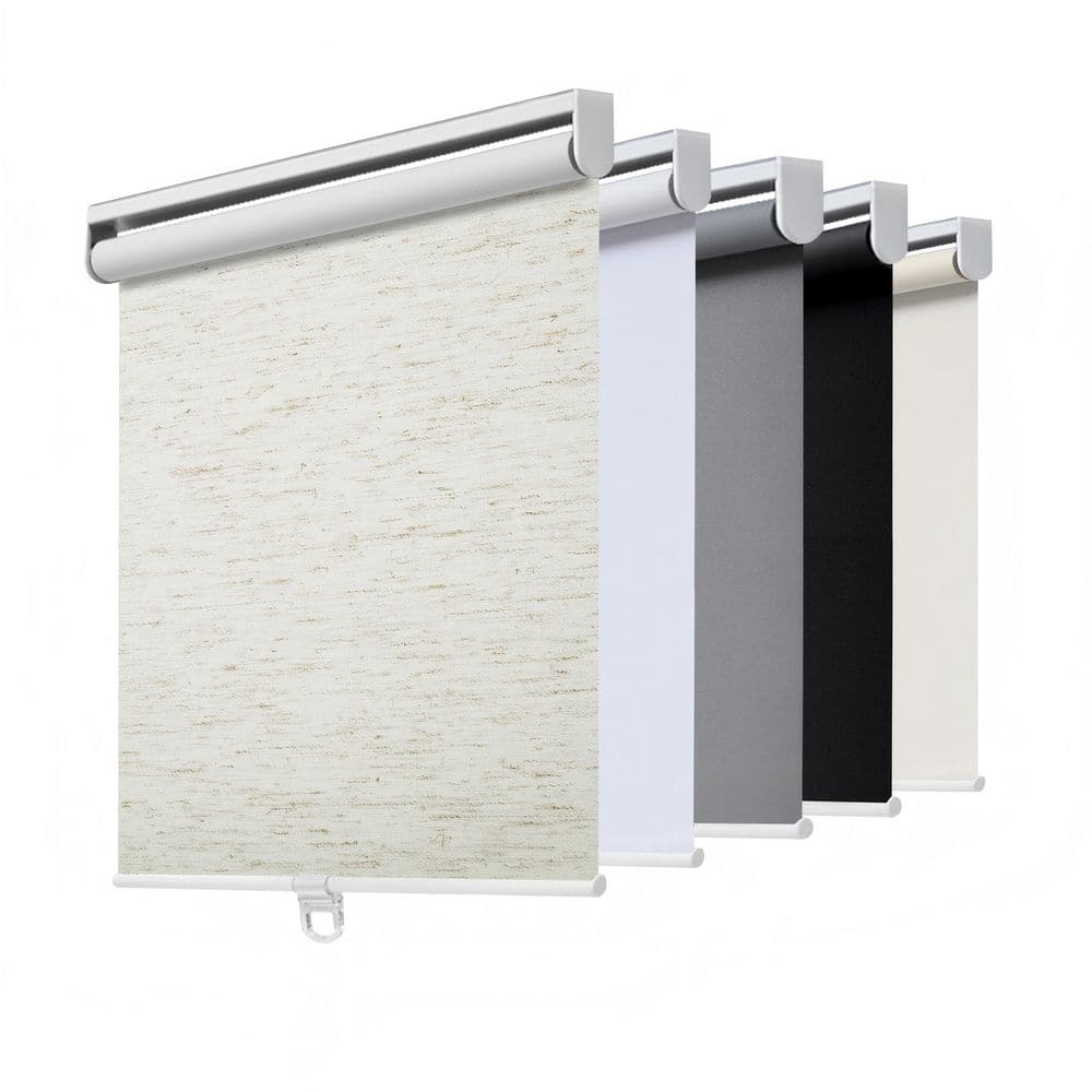 Cordless Blackout Roller Shade, Thermal Insulated, Easy Install, Polyester, Linen Cream, 40 in. W x 72 in. L price history on PriceWatchPro