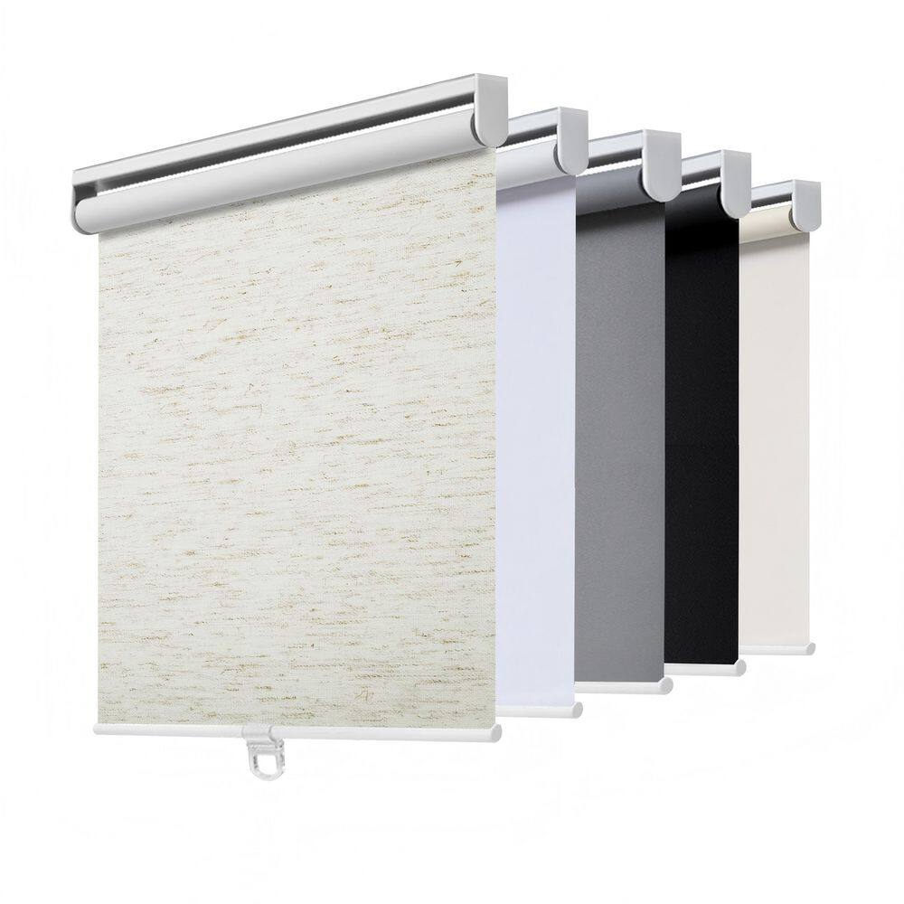 Cordless Blackout Roller Shade, Thermal Insulated, Easy Install, Polyester, Linen Cream, 44 in. W x 72 in. L price history on PriceWatchPro