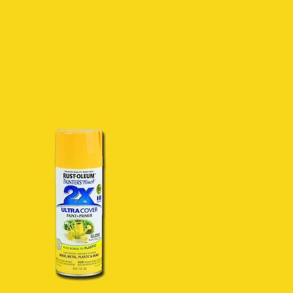 Rust-Oleum Painter's Touch 2X 12 oz. Gloss Sun Yellow General Purpose Spray Paint