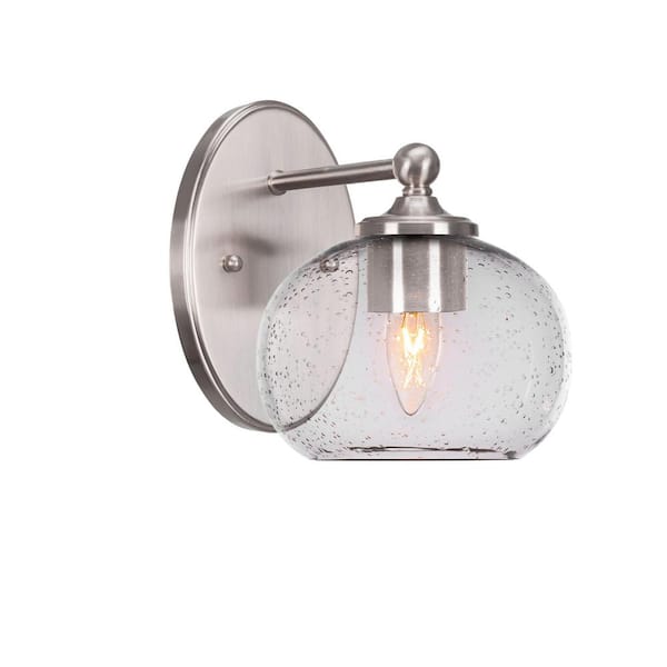 Unbranded Royale 1-Light Brushed Nickel Wall Sconce