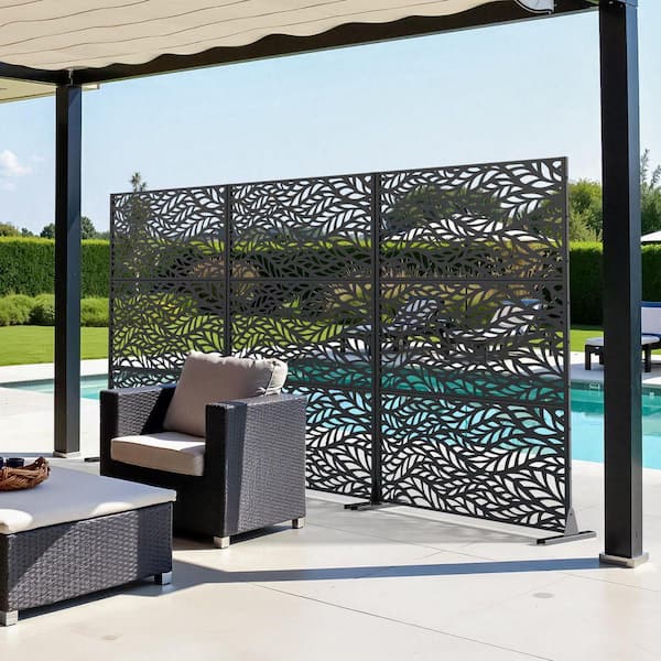 Lirago 47.2 in. W x 76 in. H Freestanding Partition Wall Dividers