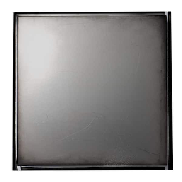 Alfi Brand ABNC1616-BLA 16 x 16 Black Matte Stainless Steel Square Single Shelf Bath Shower NICHE