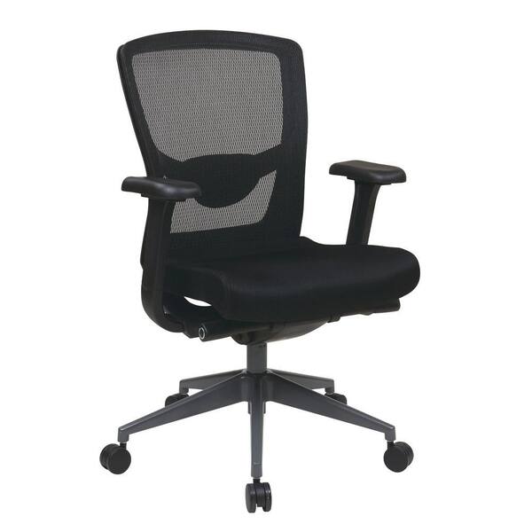 Office Star Products Black ProGrid Executive Office Chair