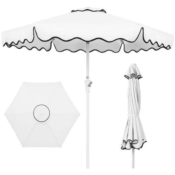 best buy patio umbrella Fiji Fabric / Aluminum with Base Sets The 180GSM polyester canopy blocks harsh sunlight while its vented top promotes airflow to reduce heat buildup 11 Best Patio Umbrellas of