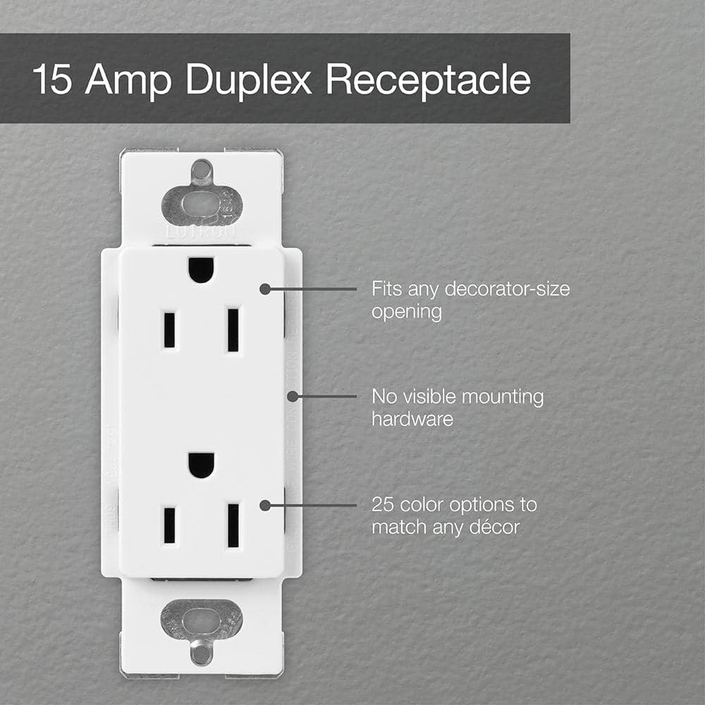 Taupe Tamper-Resistant Duplex Receptacle with Wall Plate
