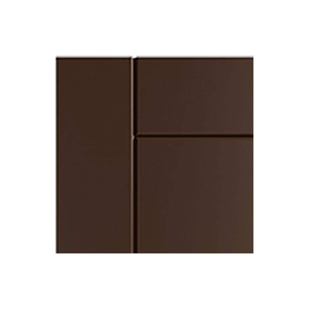 Sanibel 7.25 in. W x 0.625 in. D x 7.25 in. H Brown Cabinet Door Sample Dock Brown Matte price history on PriceWatchPro