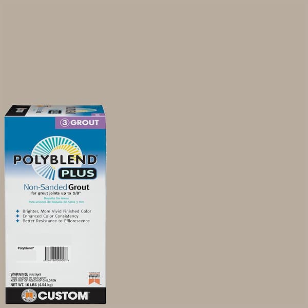 Custom Building Products Polyblend Plus #386 Oyster Gray 10 lb. Unsanded Grout