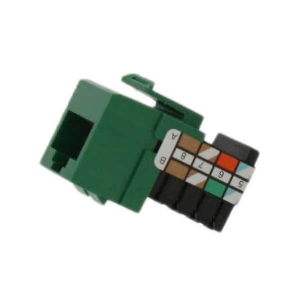 QuickPort CAT 3 Connector, Green 41108-RV3