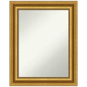 Parlor Gold 23.75 in. H x 29.75 in. W Framed Non-Beveled Bathroom Vanity Mirror in Gold