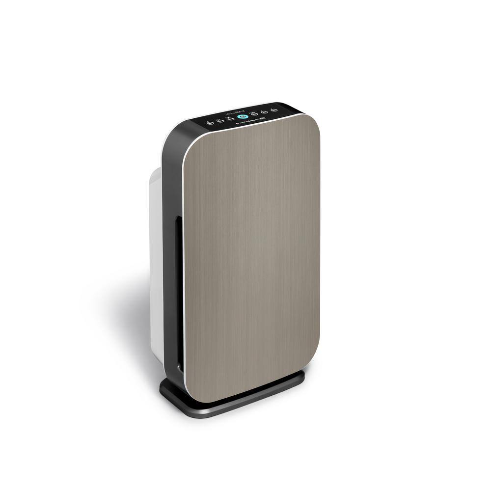 Brushed Stainless 800 SqFt HEPA Air Purifier with Wi-Fi