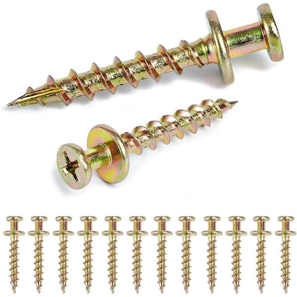 4-in-1 Double Headed Picture Hangers and Hooks for D-Rings, Sawtooth, Wire, Drywall Wood Stud Mounts 30-Pack Gold