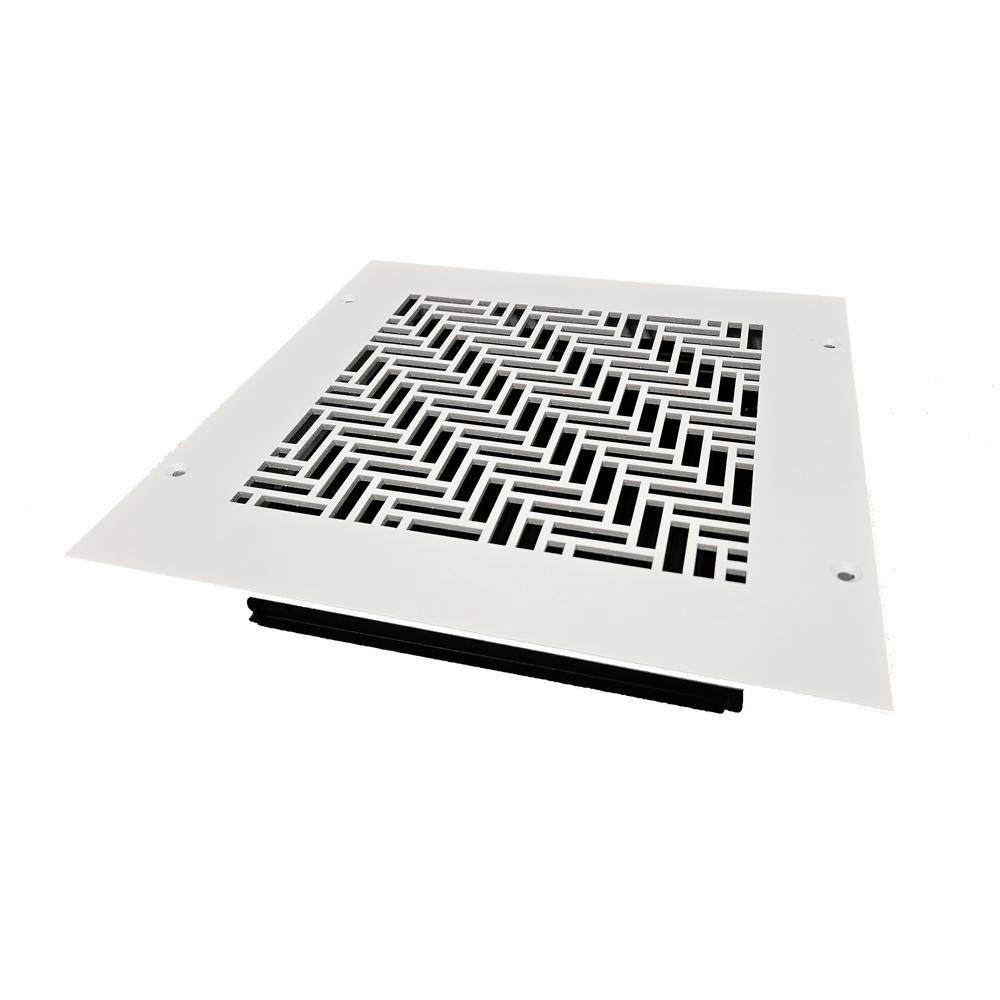 Herringbone 8 in. x 8 in., White/Powder Coat, Wall or Ceiling Supply Vent, with Mounting Holes price history on PriceWatchPro