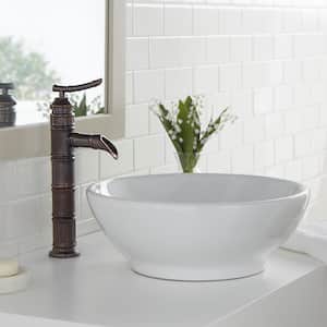 Bamboo Single Handle Vessel Sink Faucet in Brushed Bronze