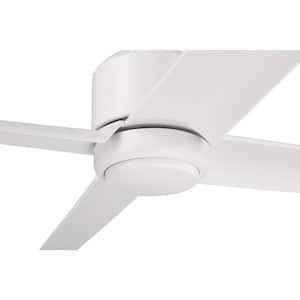 Quell 52 in. Indoor/Outdoor White Finish Ceiling Fan Integrated LED Light Smart Wi-Fi Enabled Remote w/Voice Activation