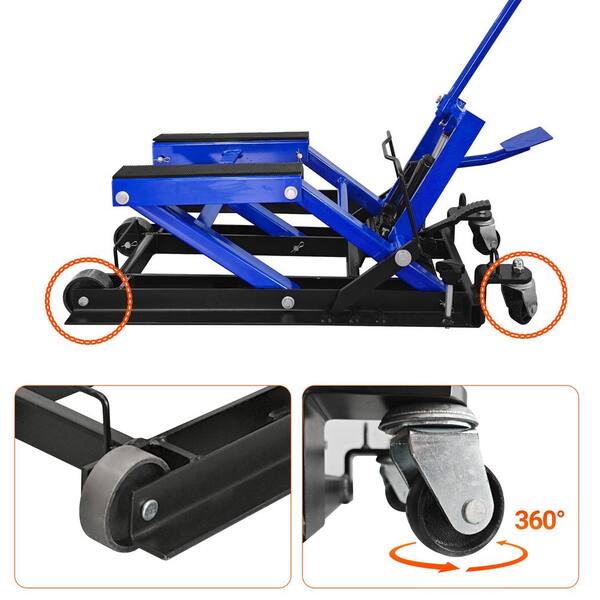 MYWISH Hydraulic Motorcycle 1500 lbs. ATV and Motorcycle Jack with
