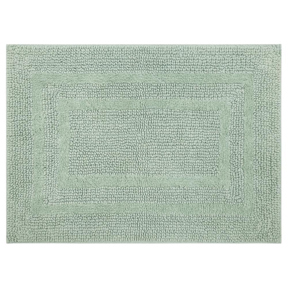 Mohawk Home Cotton Reversible Seaglass 21 in. x 34 in. Green Cotton