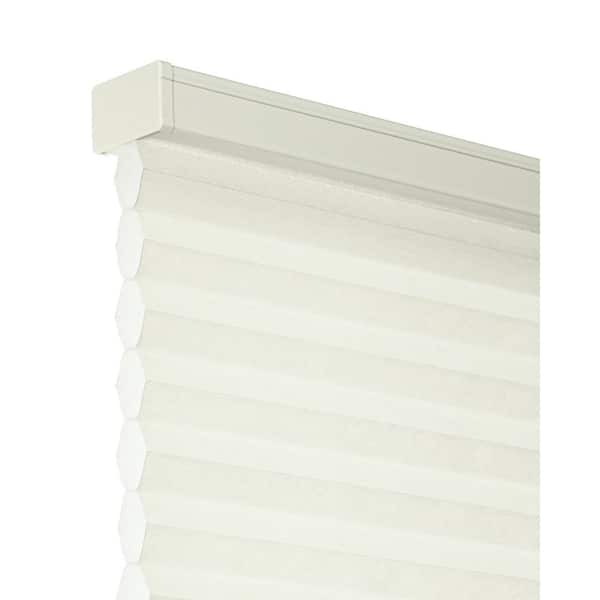 Chicology Cut-to-Size Neutral White Cordless Light Filtering Insulating Polyester Cellular Shade 36.5 in. W x 72 in. L