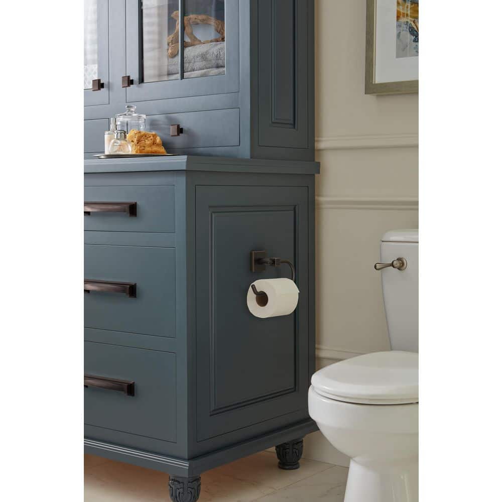Oil-Rubbed Bronze Single Post Wall Mount Toilet Paper Holder