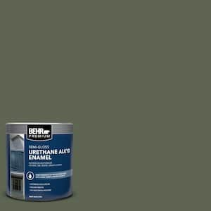 1 qt. #N390-7 Cypress Vine Semi-Gloss Enamel Urethane Alkyd Interior/Exterior Paint