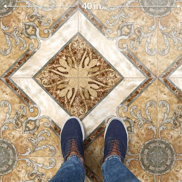 Merola Tile Touba 17-5/8 in. x 17-5/8 in. Ceramic Floor and Wall